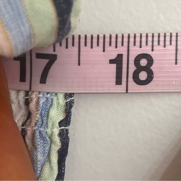 Women’s Candies Striped Smocked Long Sleeve Boho Peasant Top Size XL - Picture 5 of 8